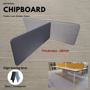 Chipboard Frame Less Divider Panel